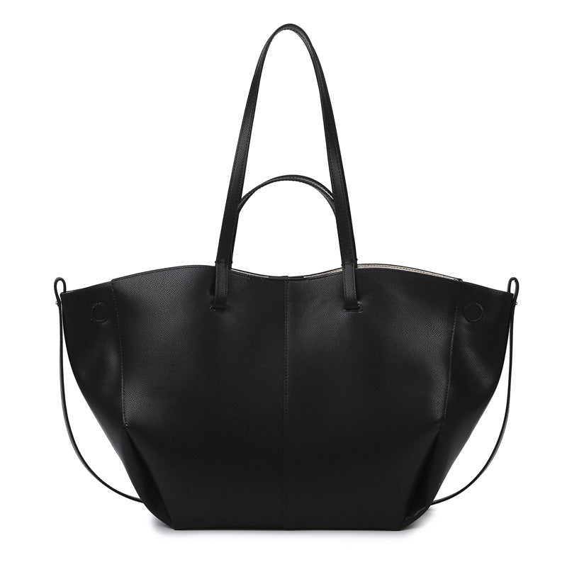 Tote Bag Women Simple Bag Large Capacity High Sense Wings Bag Work Office Textured One Shoulder Bag