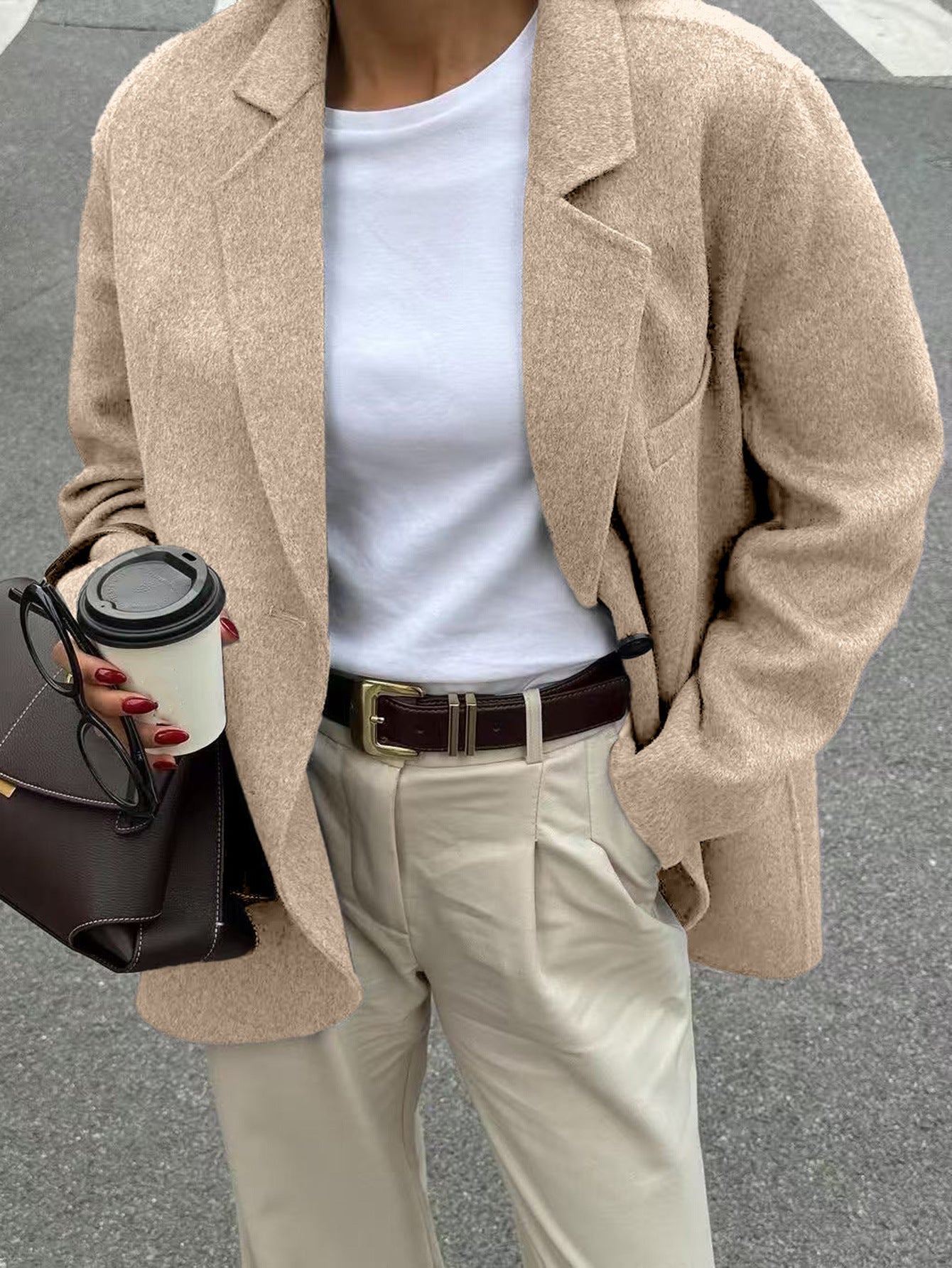 Casual Advanced Solid Color Blazer Women Clothing Autumn Winter