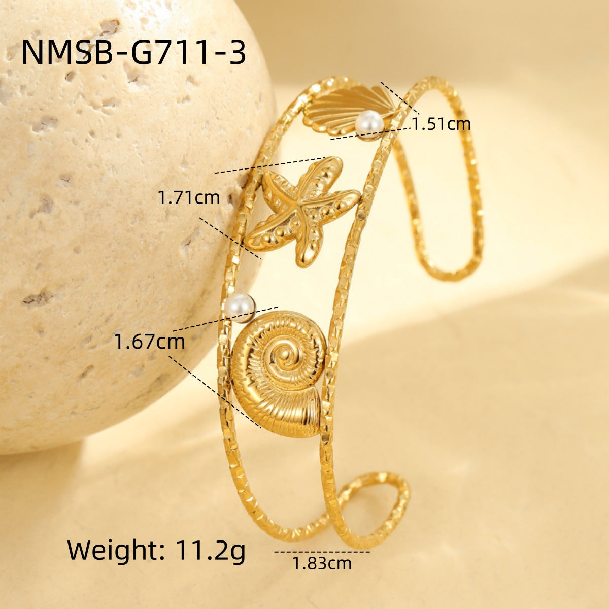 Arrival Ocean Series Starfish Conch Stainless Steel Bracelet Minority Elegant High Grade Bracelet