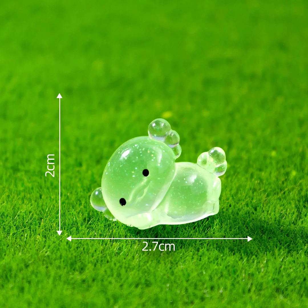 10-100 Flash Fat Axolotl Miniatures Ambystoma Mexicanum Glow At Night Moss Microlandscape Decoration Cute Animals Fish Tank DIY