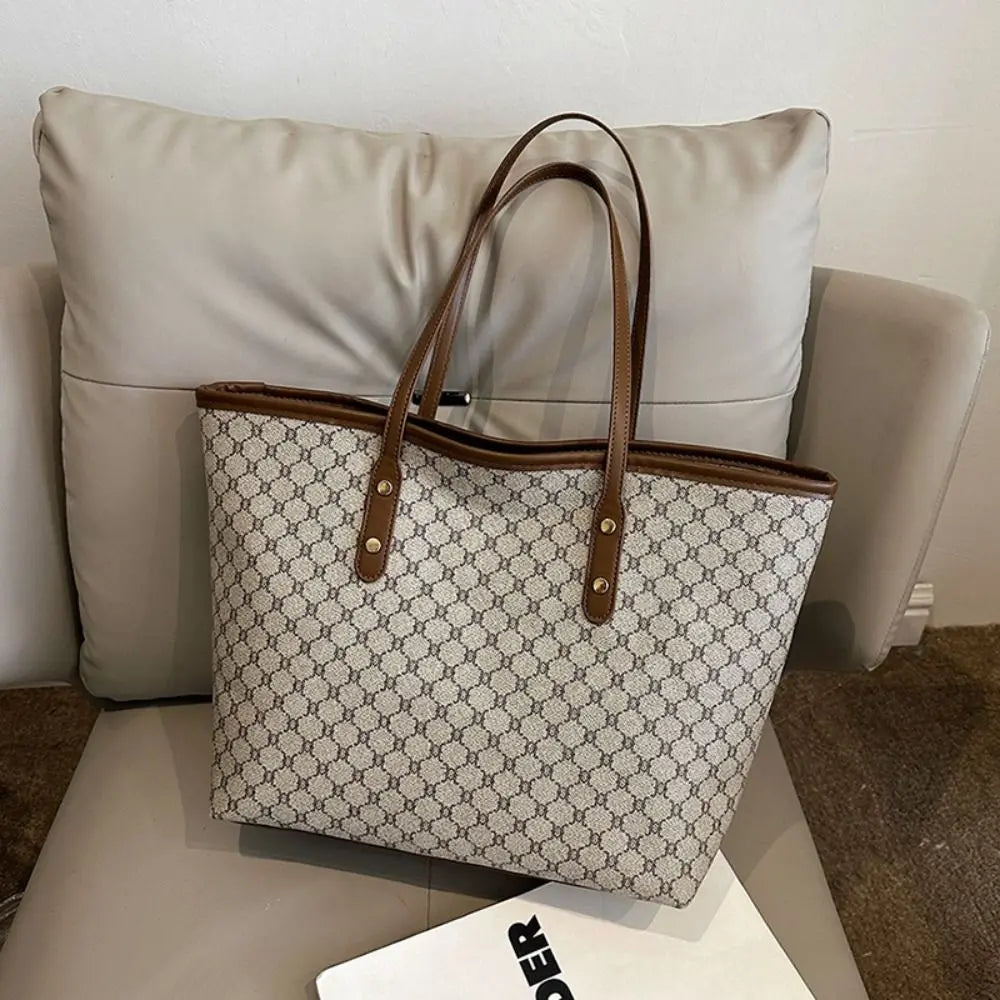 Fashion Women's Handbags | Classic Design Shoulder Bag & Large Capacity Tote Bag (Ladies Casual Commuting Bag)