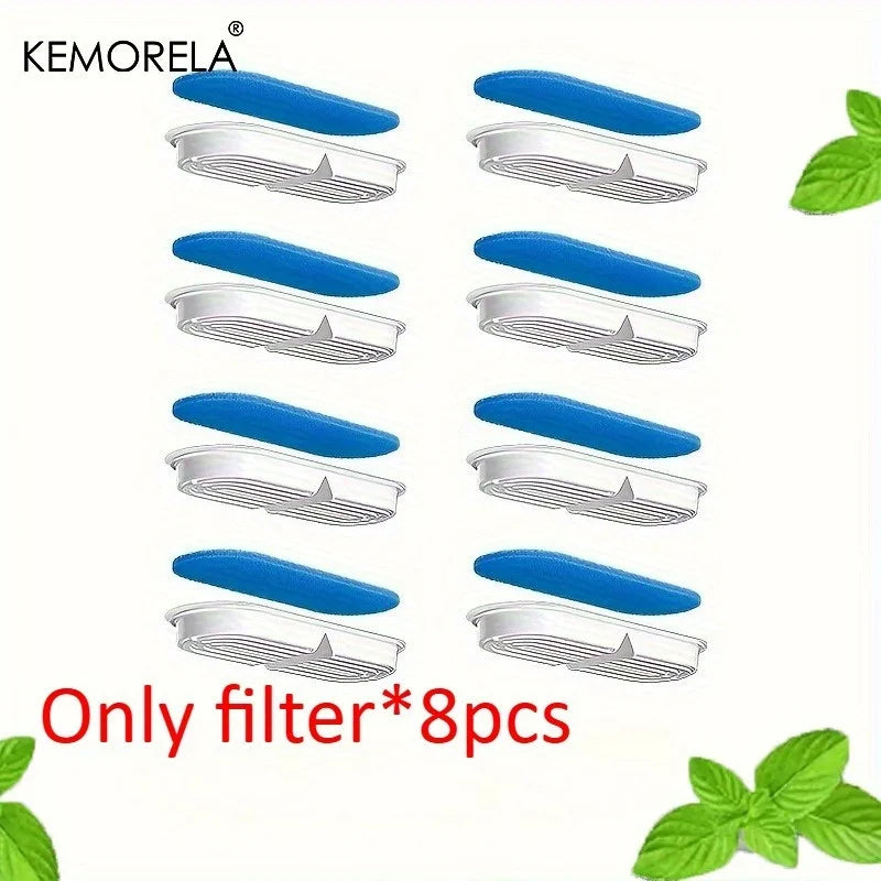 8/12PCS Activated Carbon Cat Water Dispenser Filter Fits Water Dispensers Traps Impurities & Improves Taste for Pet-Friendly