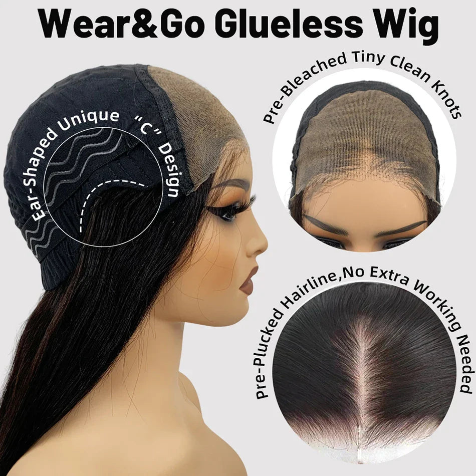 10A 6x4 Glueless HD Lace Front Kinky Curly Wig | Pre-Plucked | Bleached Knots | 210% Density | Ready to Wear | Brazilian Remy Hair