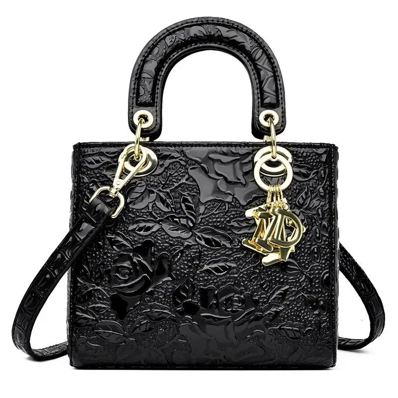 Brand Retro Ladies Handbag | High Quality PU Leather Shoulder Messenger Bag (Large Capacity Simple Commuter Bag for Women)