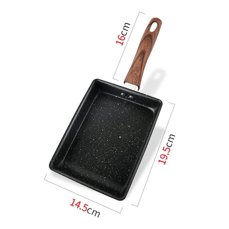 Japanese Tamagoyaki Omelet Pan Non-Stick Frying Pot Thickened Square Pans Induction Gas Stove Universal Egg Pancake Frying Pan