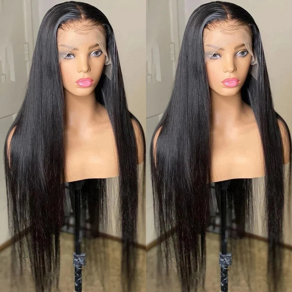 40 Inch Straight HD Lace Frontal Wig | 13x4 & 13x6 Human Hair | Pre-Plucked with Baby Hair