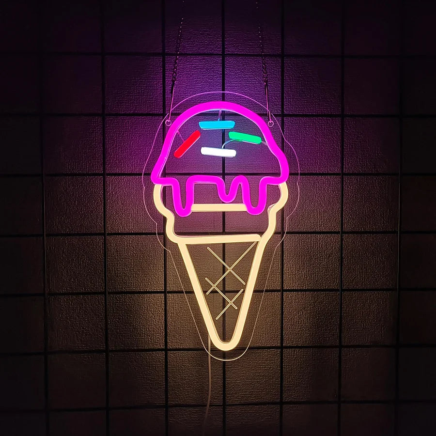 Dessert Series Led Neon Signs, Used For Wall Art Decor, Bakery, Coffee Shop, Shop, Kitchen, Ice Cream Shop Business Wall Lamp.