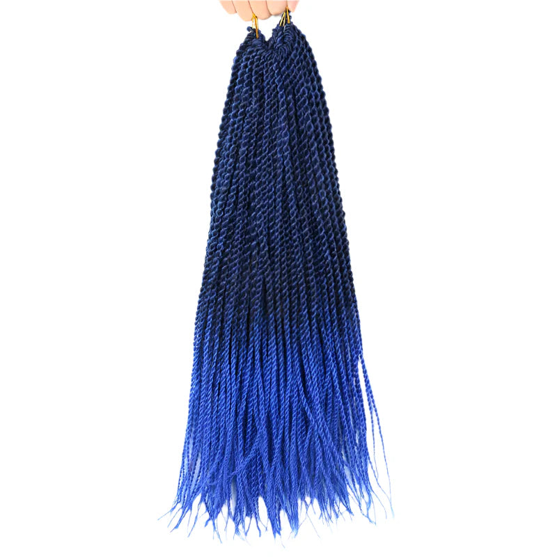 Full Star 30 Strand Pre-Twist Crochet Braids | Senegalese Twist | Ombre