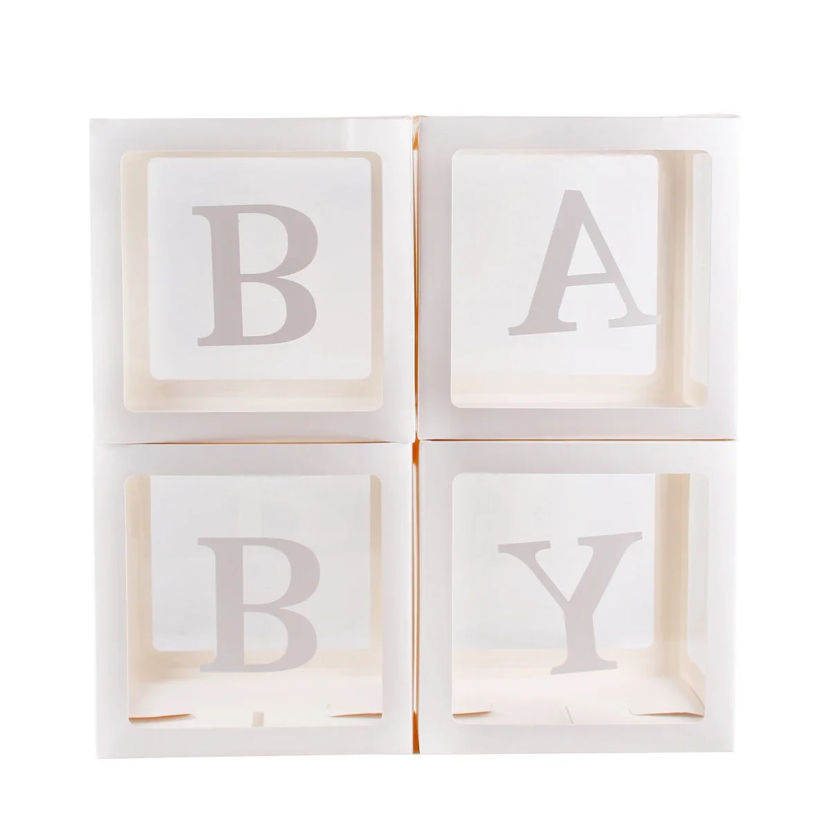 25cm BABY Letter Box Balloon Boxes Baby Shower Boy Girl 1st Birthday Party Decoration Kids Babyshower Gender Reveal Party Decor