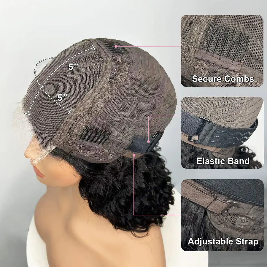 Real HD Transparent 13x6 Deep Wave Frontal Wig | Curly Human Hair | Glueless