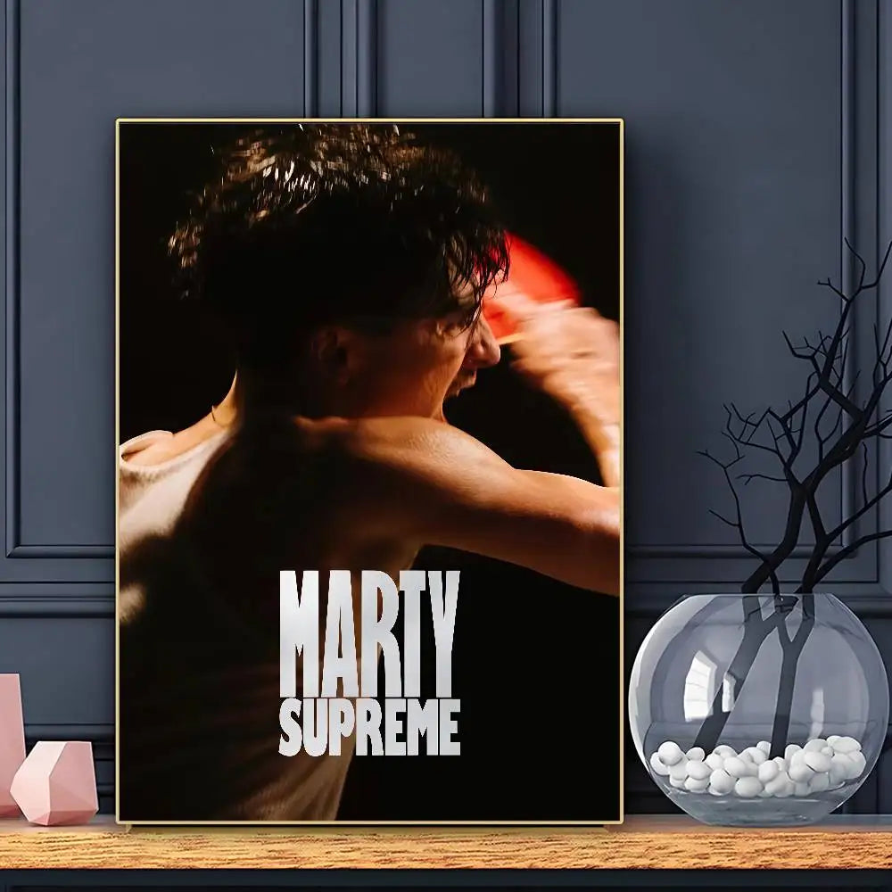 Hot Film Marty Supreme Poster HD Art Sticky Wall Waterproof Home Living Room Bar Decoration