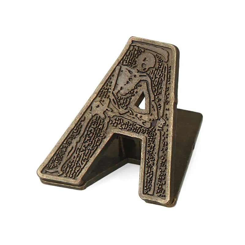 English Alphabet Binder Clips Bill Binder Clip Foldback Notes Letter File Paper Clip Binding Securing Clip for Office School