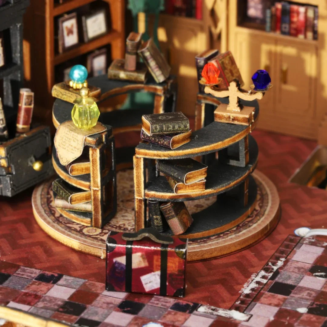 New DIY TWILIGHT BOOK CITY Miniature Kit - Handmade 3D Book Nook Model, Creative Christmas & Black Friday Gift Idea