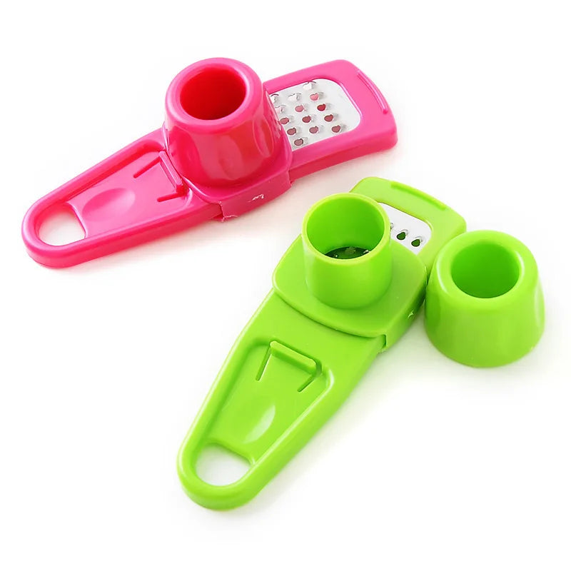 New garlic masher plastic garlic masher simple household garlic press stainless steel garlic press manual kitchen gadgets