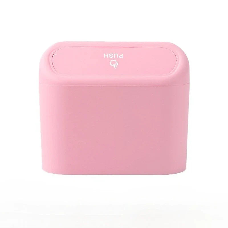 Car Trash Can (With Lid), Small Car Trash Can, Leak-Proof Mini Car Supplies