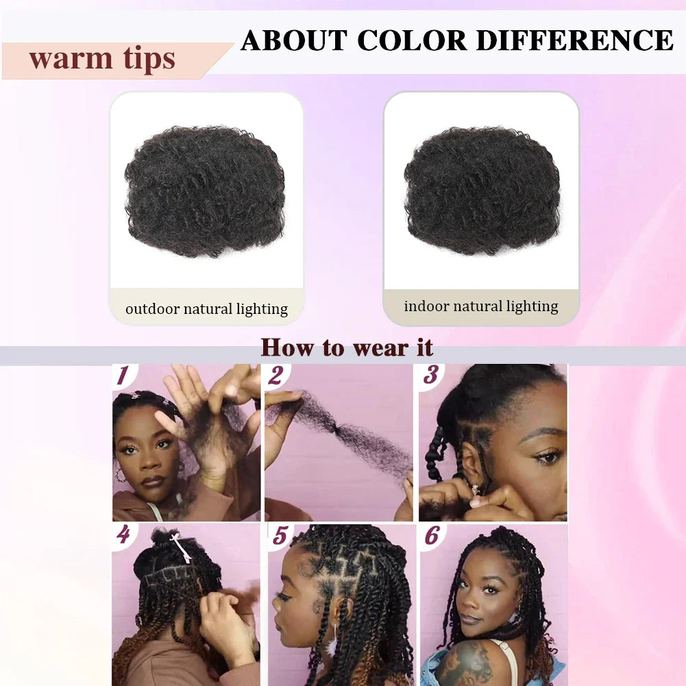 Bulk Human Hair Extensions | Brazilian Straight Hair for Braids & Dreadlocks | Natural Crochet Hair
