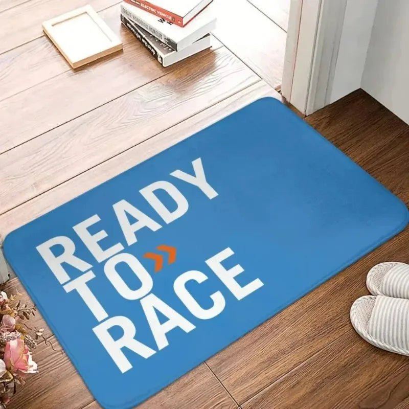 Ready To Race Front Floor Door Entrance Mat Indoor Motorcycle Rider Bath Kitchen Doormat Balcony Doormat Rug Toilet Footpad
