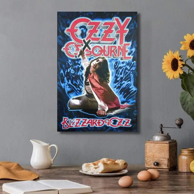 Ozzy Osbourne Band Art Poster Heavy Metal Band Rock Canvas Painting Wall Art Picture Print Modern Family Bedroom Decor Posters