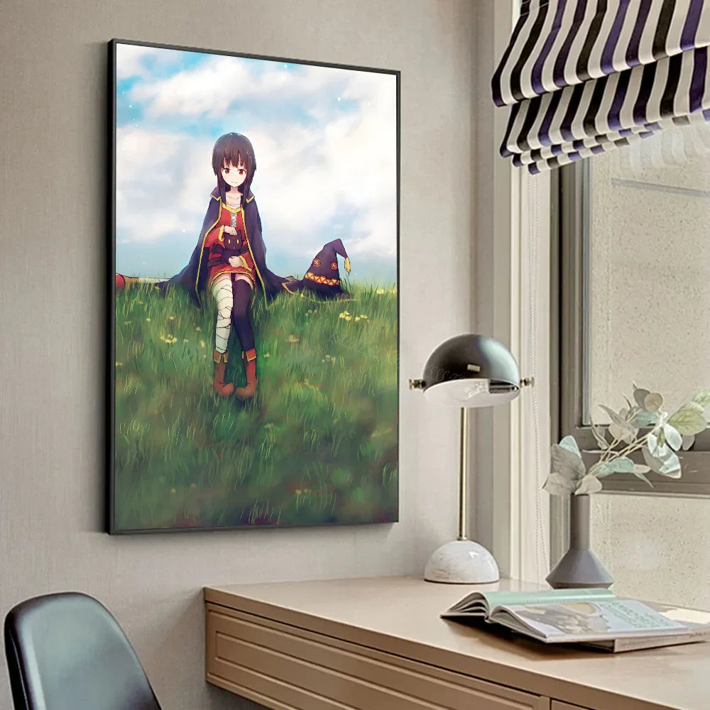 M-Megumin Poster HD Posters Home Room Bar Cafe Decor Art Wall Painting Picture