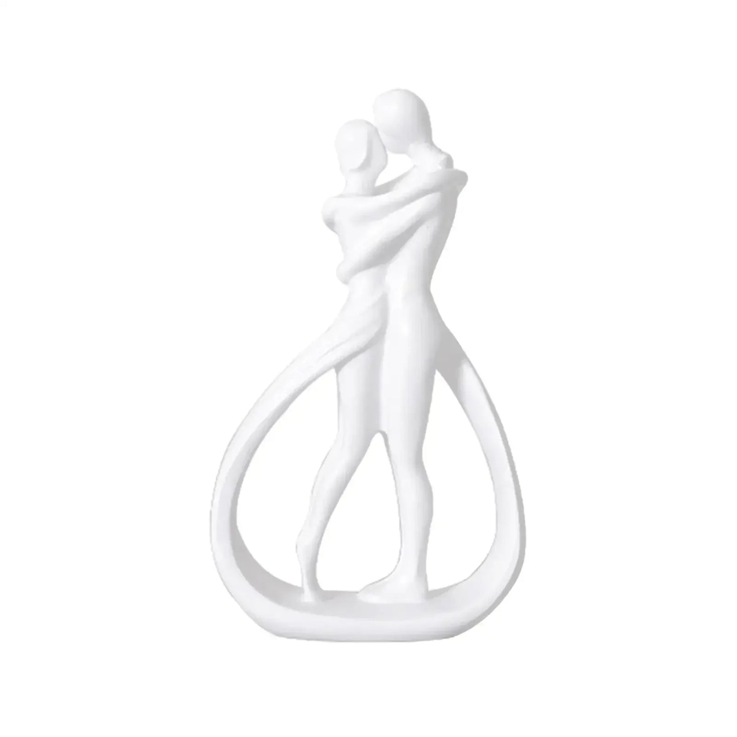 Abstract Couple Statue Crafts Desk Couple Figurine Collection Lovers Embrace Statue for Shelf Wedding Home Bookshelf Desk