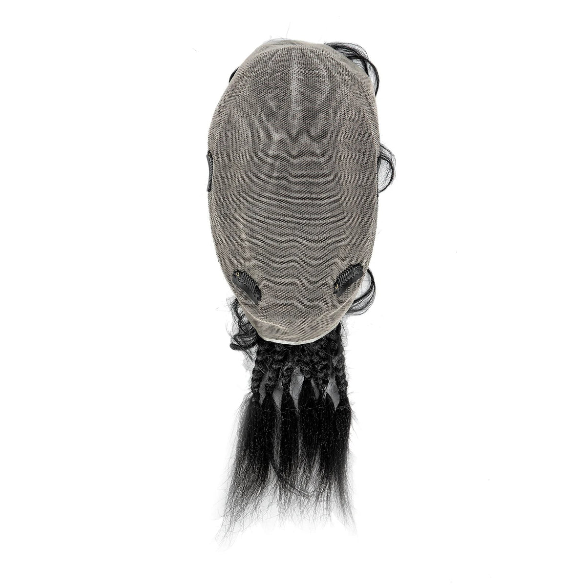 Men's HD Full Lace Cornrow Braided Toupee | Box Braids Wig | Synthetic Lace Front | African Men's Braids