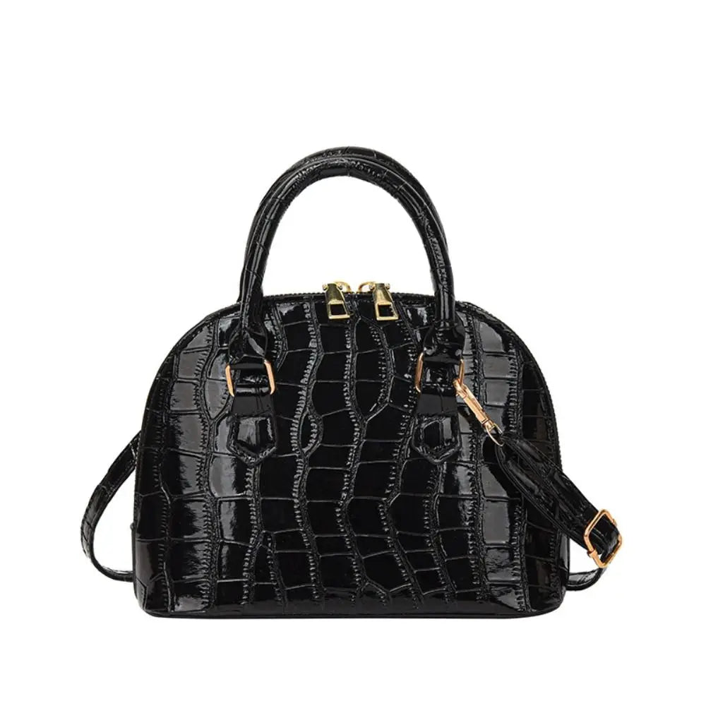 Retro Fashion PU Leather Shoulder Bag | New Women's Waterproof Crocodile Pattern Versatile Crossbody Bag