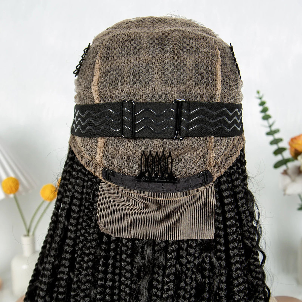 HD Transparent Boho Box Braids Wig | Full Lace | Knotless | Black Women & Girls