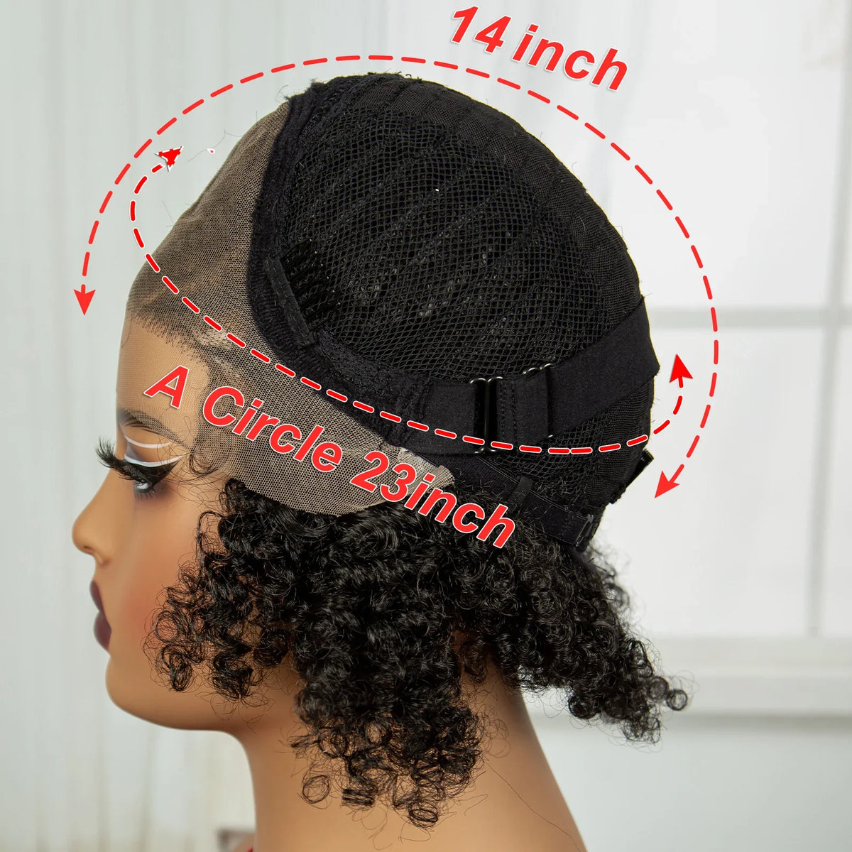 Natural Afro Kinky Curly Braids Bob Wig | Transparent Lace Front | Baby Hair