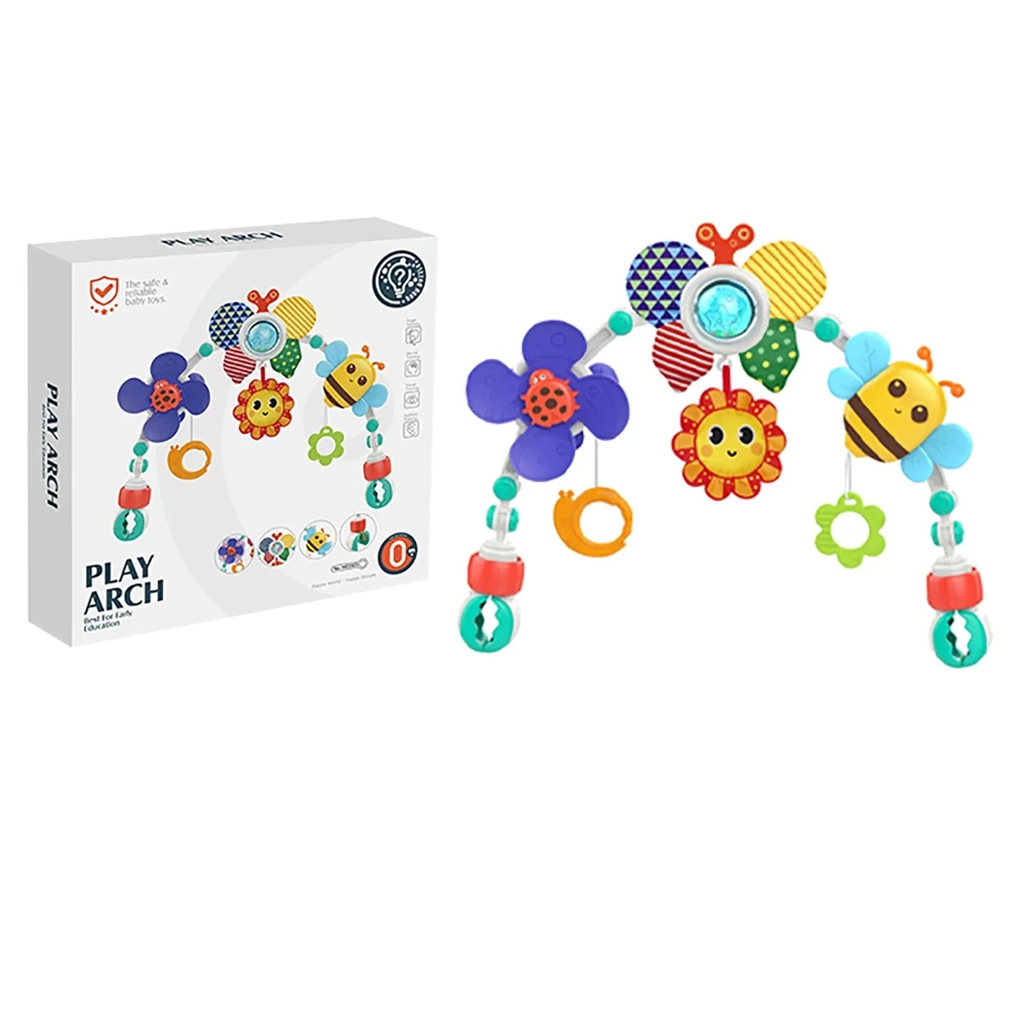 Baby Stroller Arch Toys Pram Activity Arch Toys Bouncer Toy Fine Sensory Development Motor Skills Toys Arch Baby Car Seat Toys