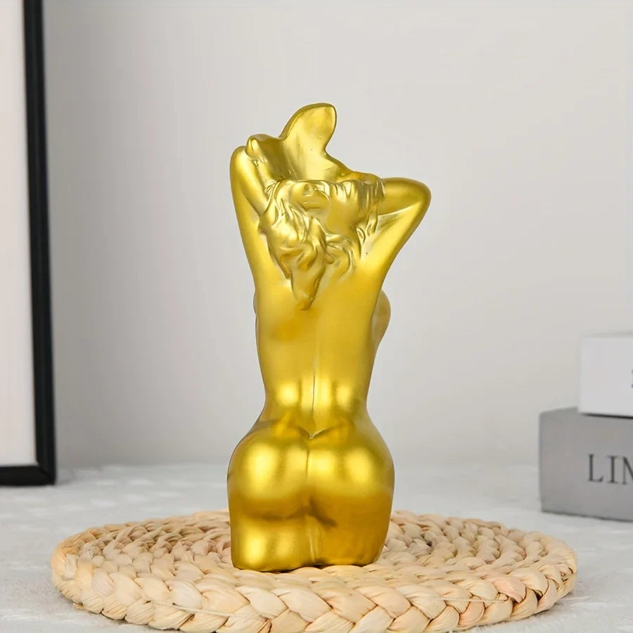 Women's Body Vase, Women's Curvy Vase, Unique Strip Look, Decorative Vase, Creative Flower Vase, Modern Bohemian Home Decoration