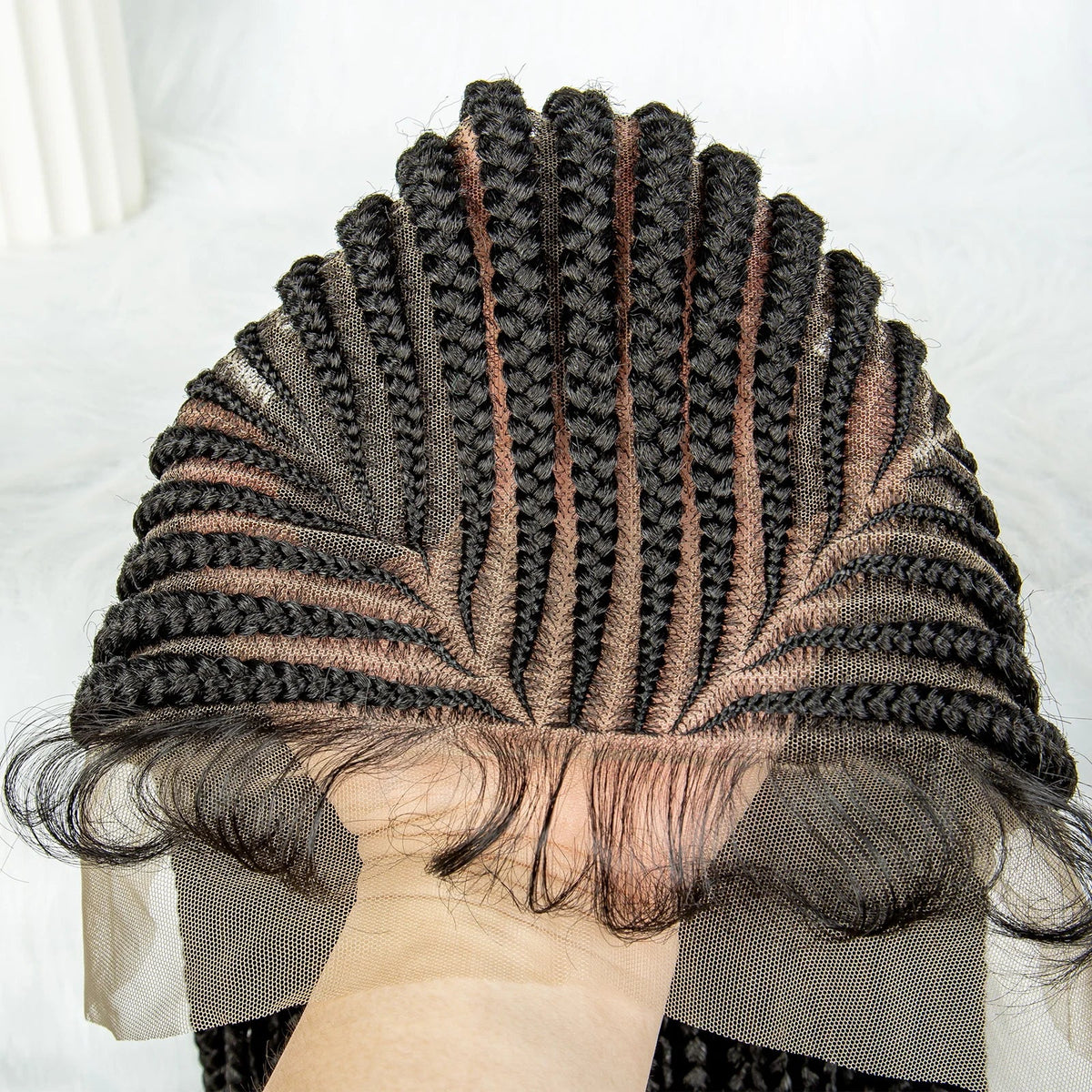 Fulani Cornrow Box Braids Wig | Full Lace | Baby Hair | Black Women