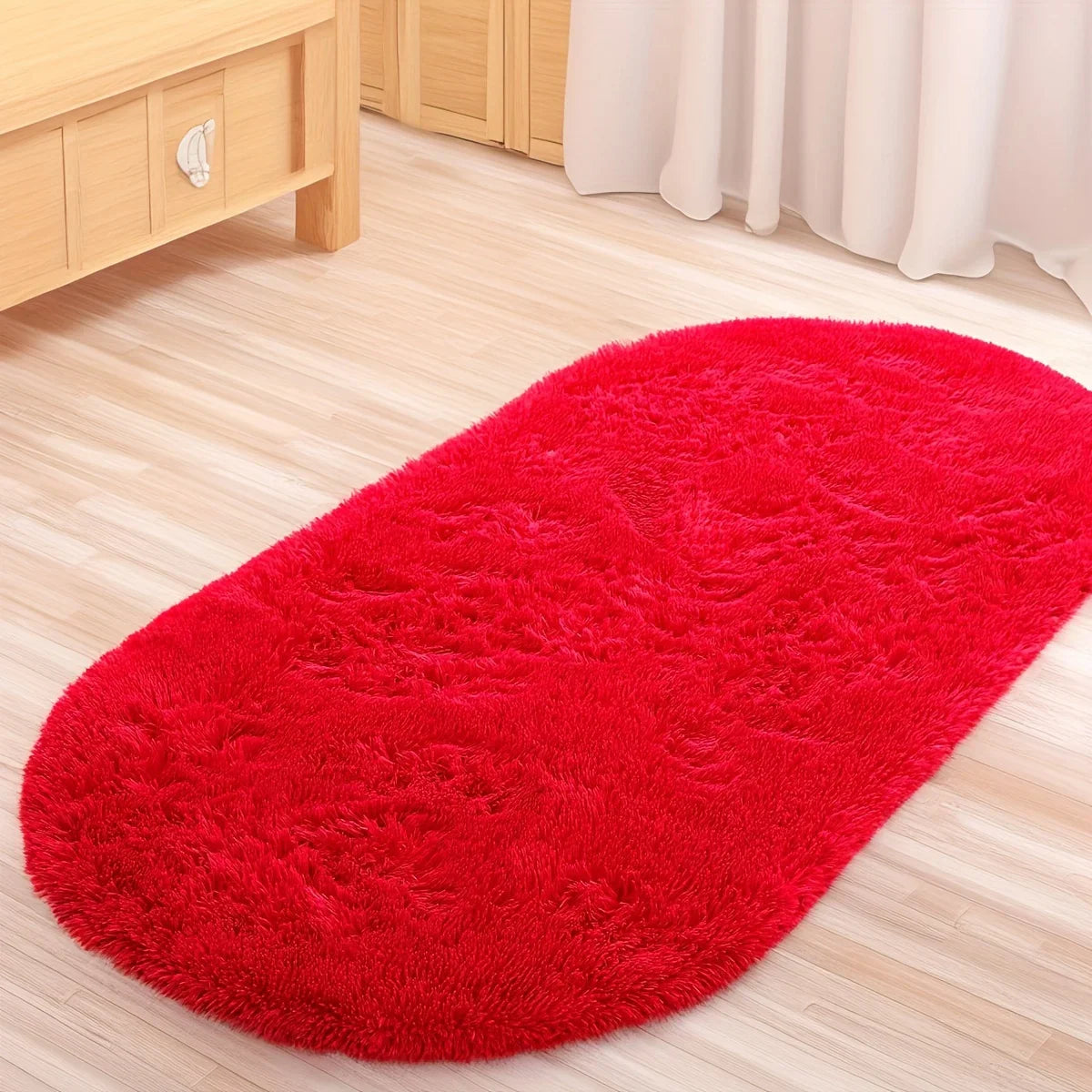 VIKAMA Grey Dense Silk Carpet Winter Warm Carpet Bedroom Bedside Rugs Living Room Sofa Carpet Long Hair Soft Floor Mat Home Dec