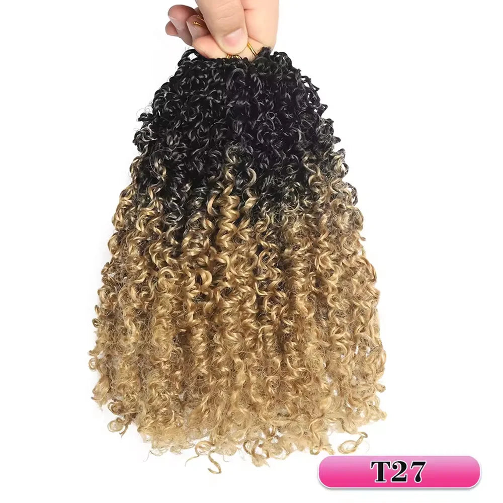 Pre-looped Yanky Twist Crochet Hair | 8/10/12 Inch Passion Twist Braids