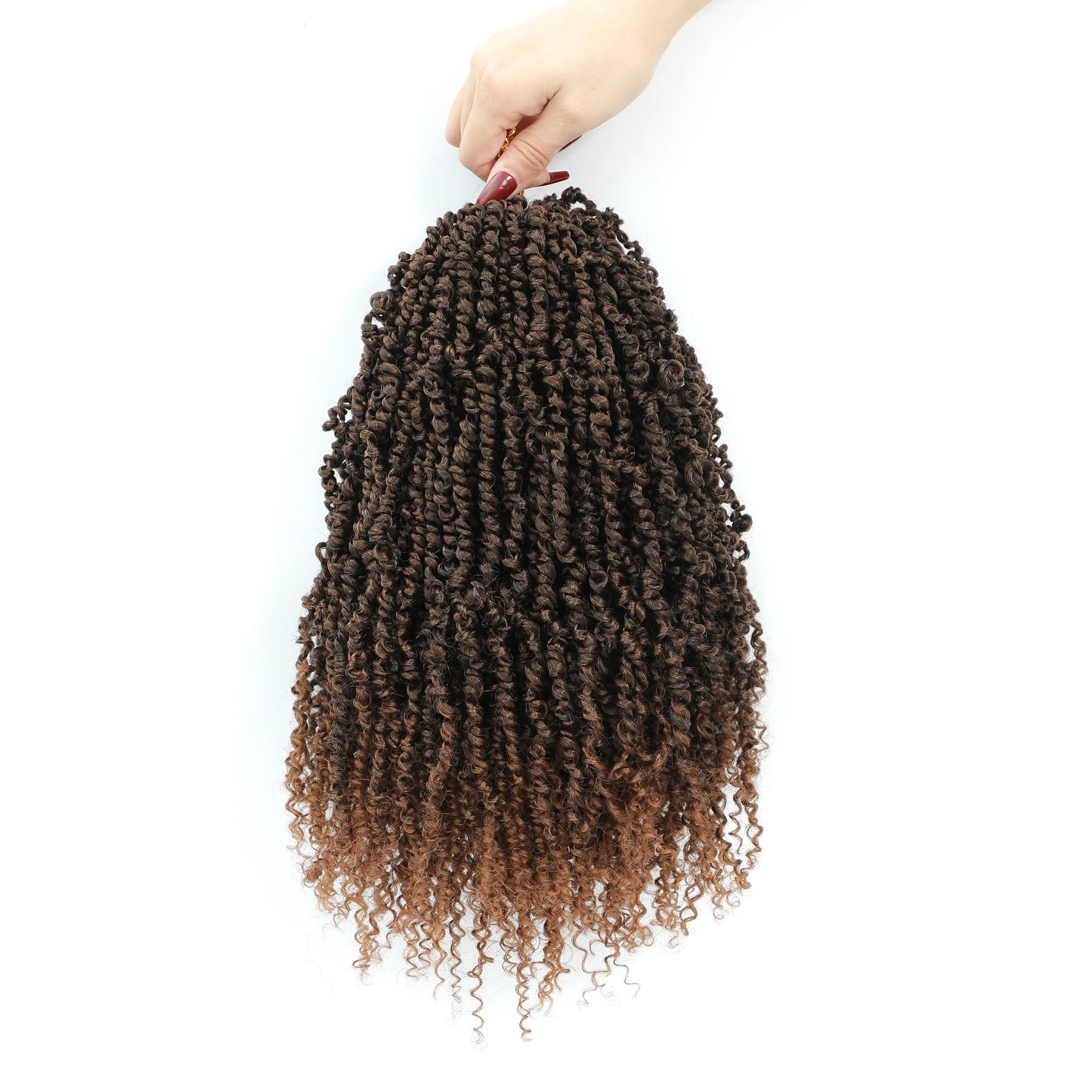 Pre-Looped Mini Twist Crochet Hair | Bohemian Spring Twists & Senegalese with Curls (Synthetic)