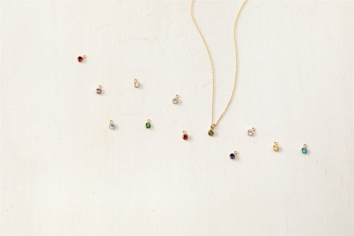 Birthstone Charm Necklace