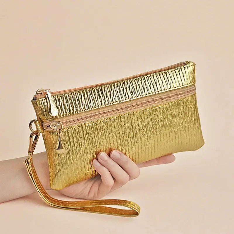 Fashion Zipper Bag Women's Wallet | Simple Coin Purse & Ladies Handbag (Mobile Phone Bag, Casual Small Square Bag)