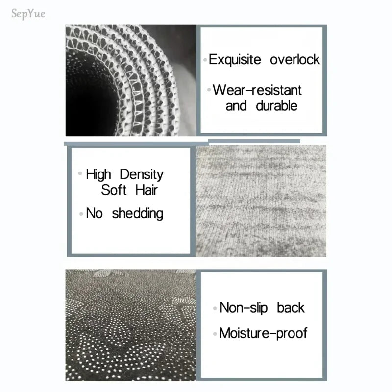 VIKAMA Sweet Home Carpet Creative Doormat Lightweight Welcome Mat Machine Washable Living Room Carpet Rug For Bedroom Home Dec