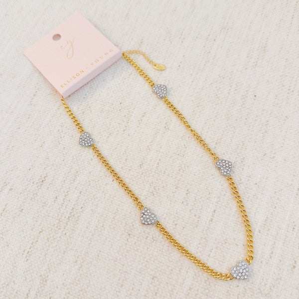 Heartful Rhythm Chain Necklace