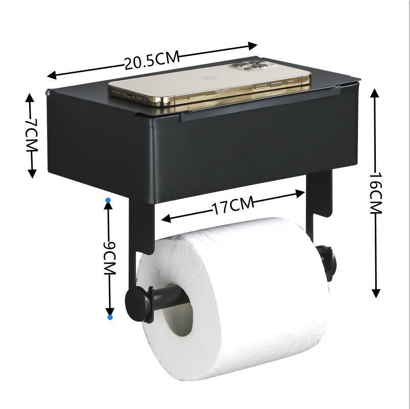 Stainless steel tissue box-black flat surface