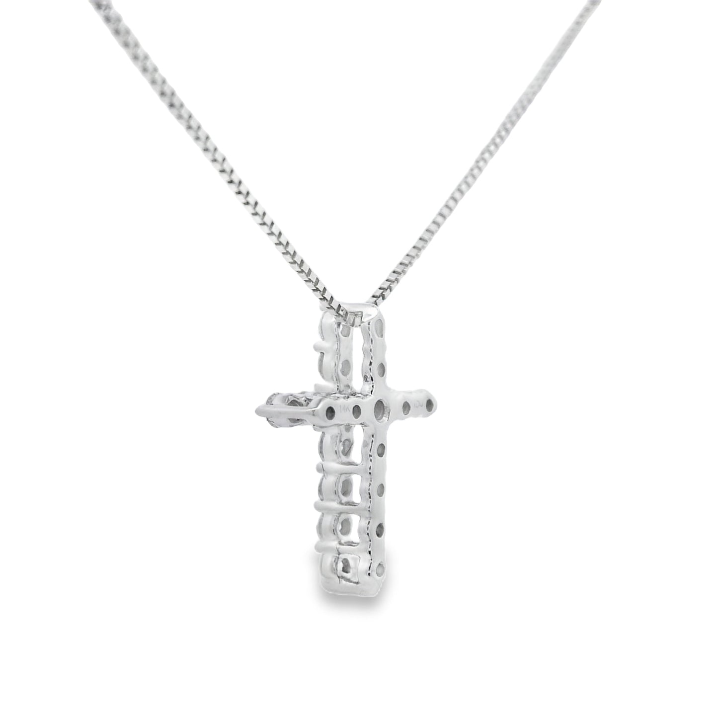 .15ct Diamond Cross Religious Pendant 14KT Yellow Gold