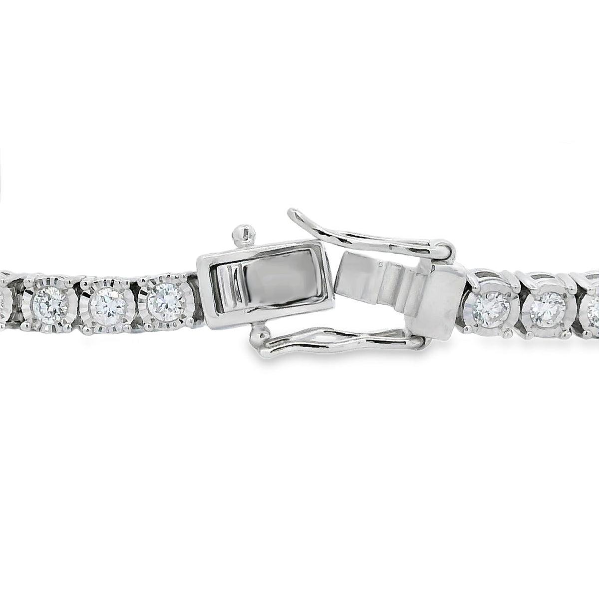Lab Grown Diamond Tennis Bracelet Sterling Silver