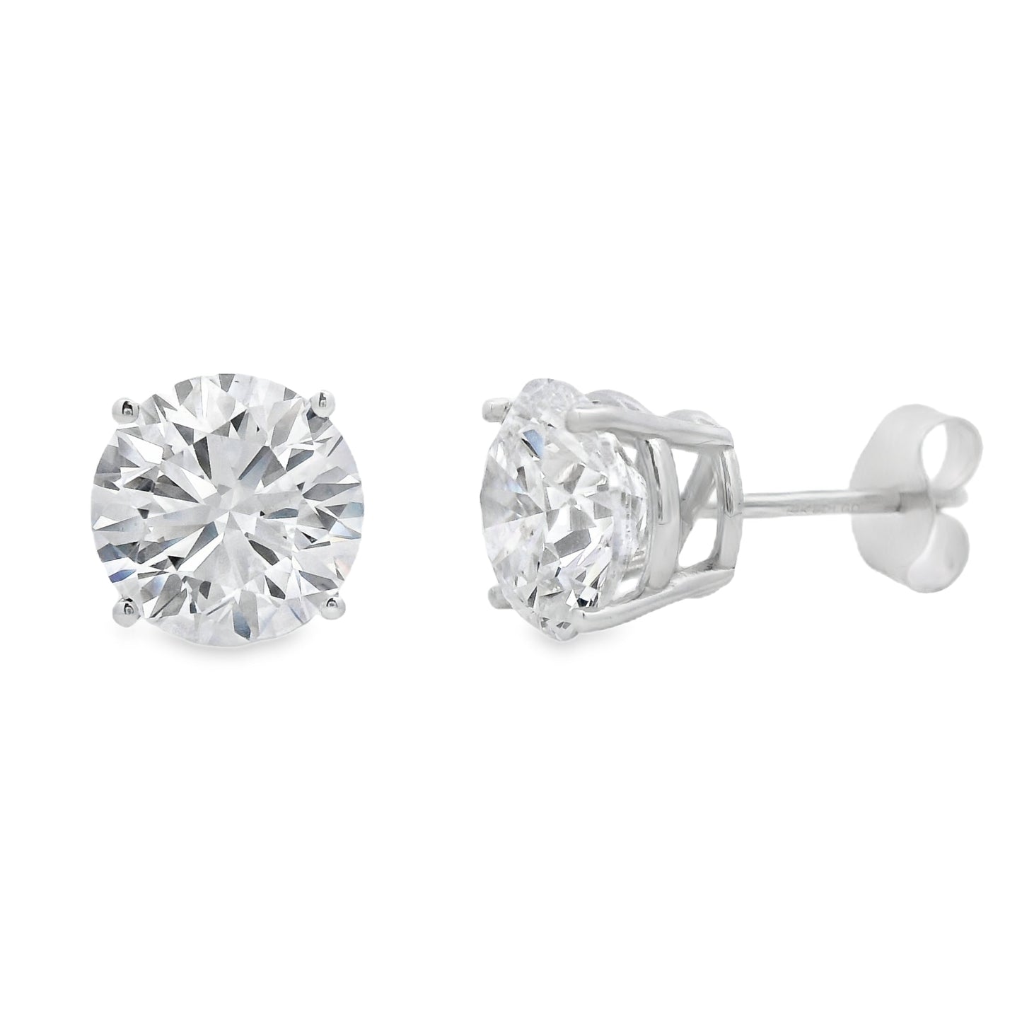 3.00ct Lab Grown Diamond Stud Earrings 14KT White Gold