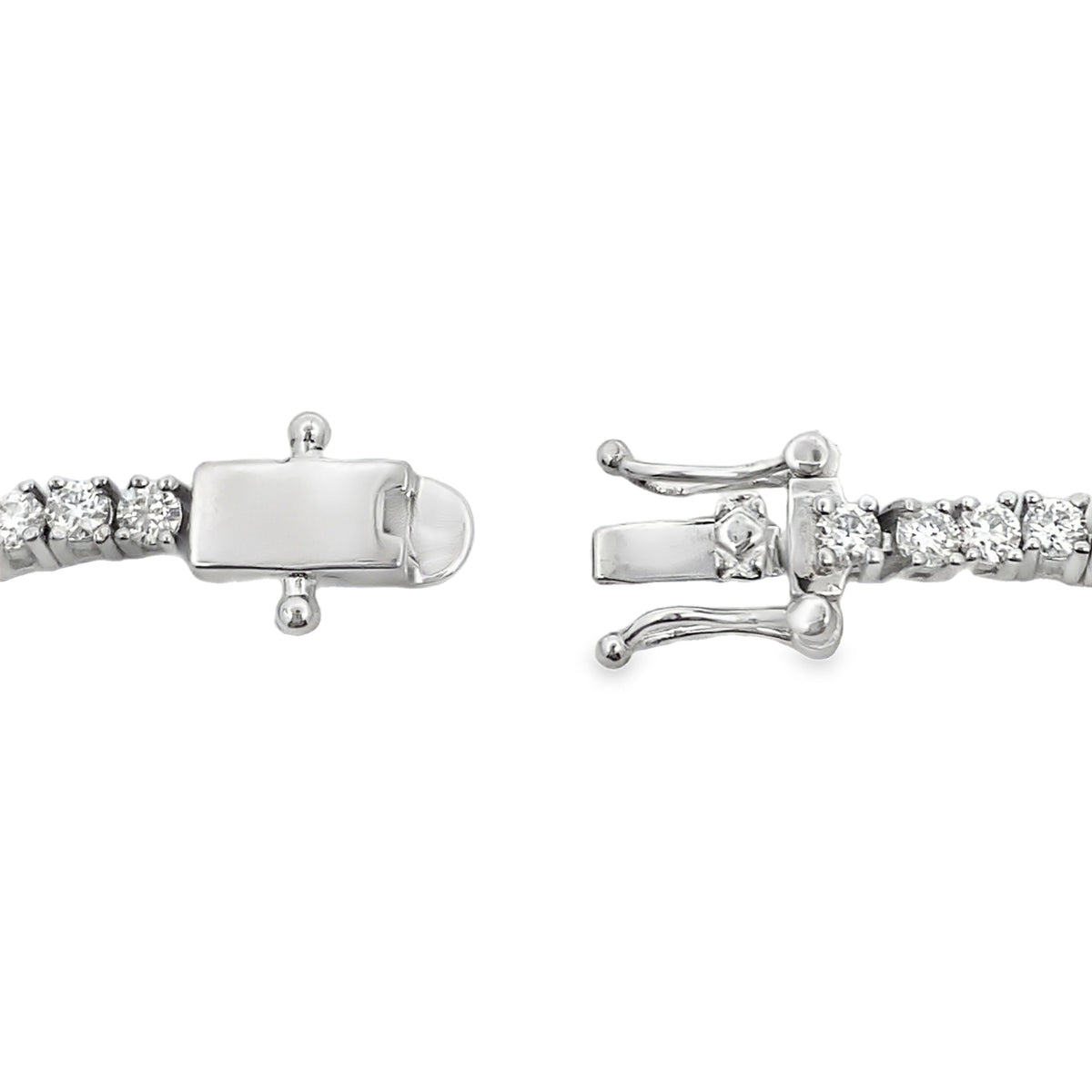 Moissanite Malachite Tennis Bracelet Sterling Silver