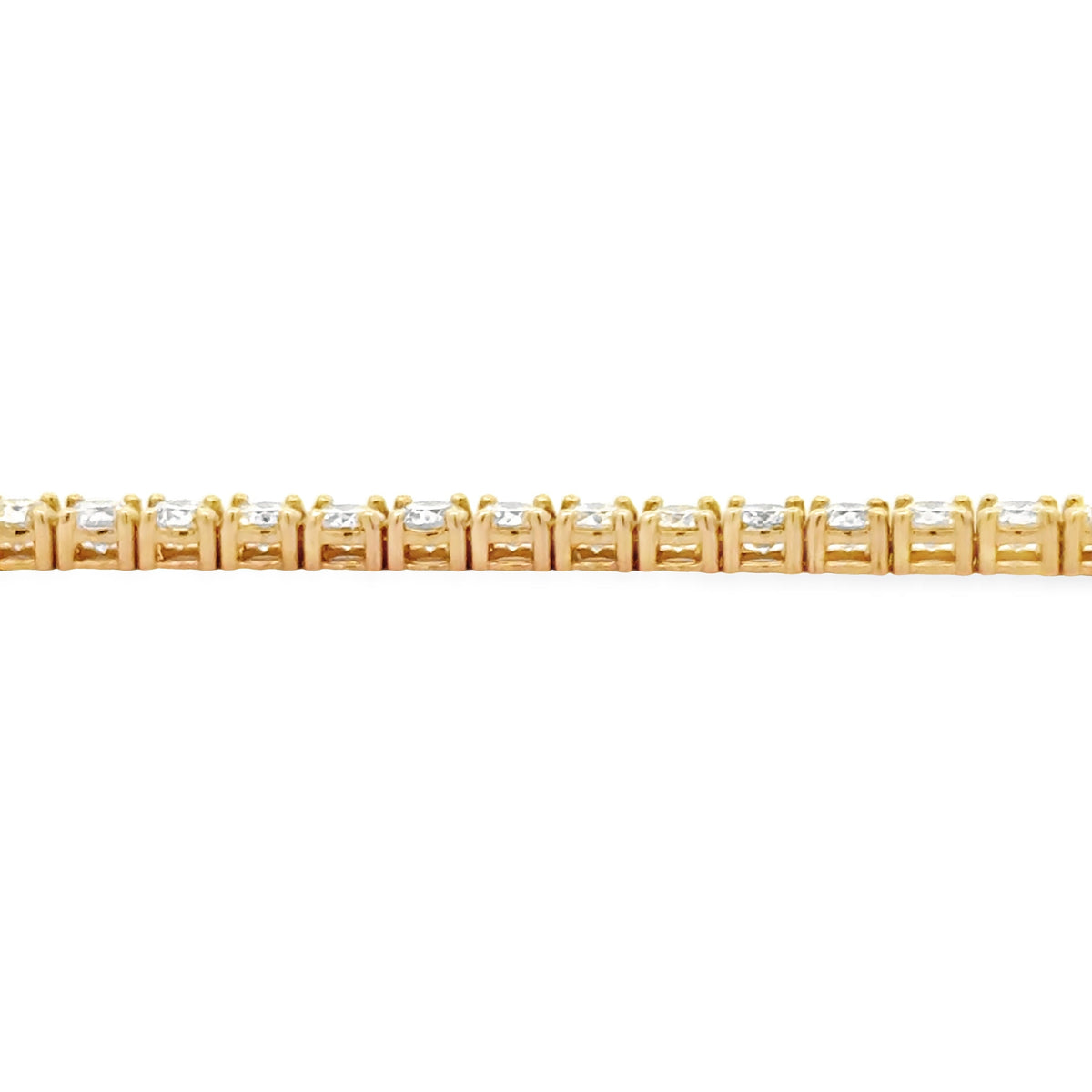 5.50ct Diamond Tennis Bracelet 18KT Yellow Gold
