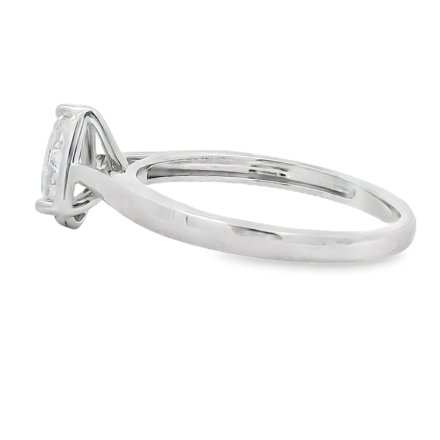 Natural .50ct Lab Grown Diamond 10KT White Gold