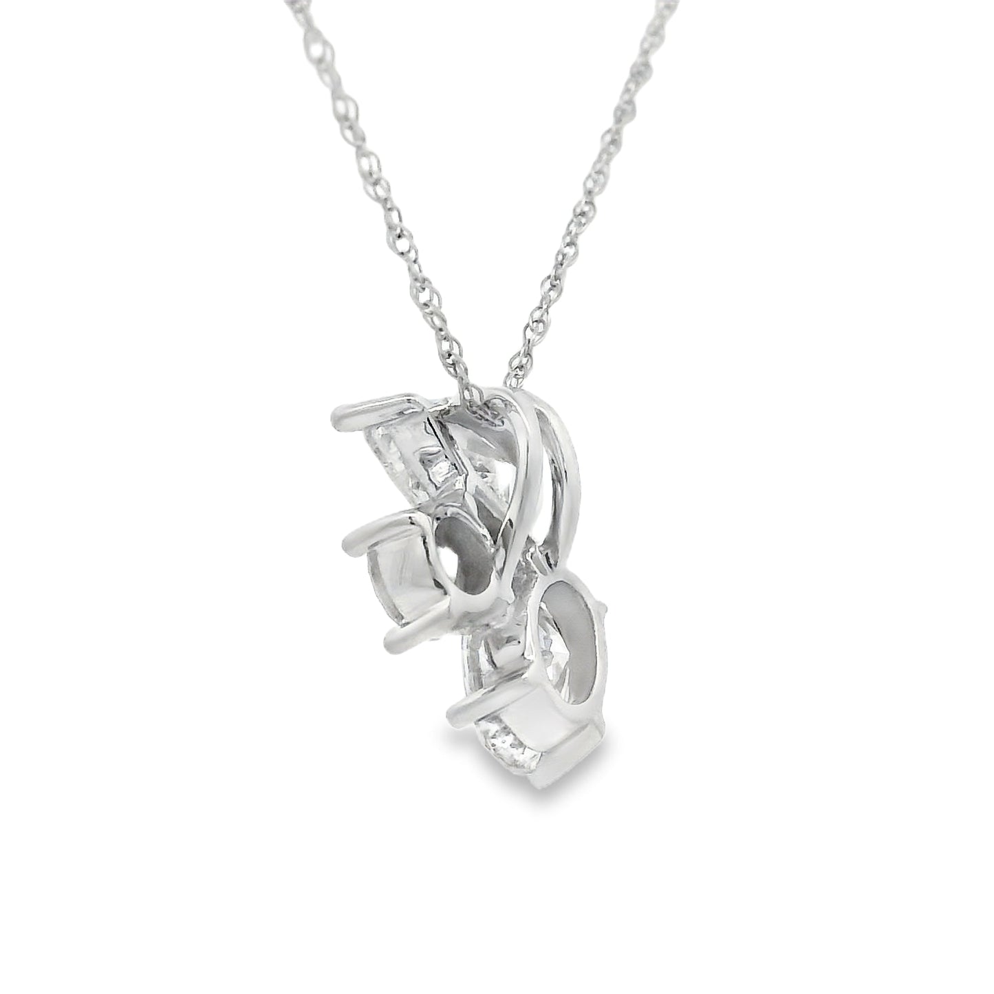 Lab Grown Diamond Fashion Pendants 14KT White Gold