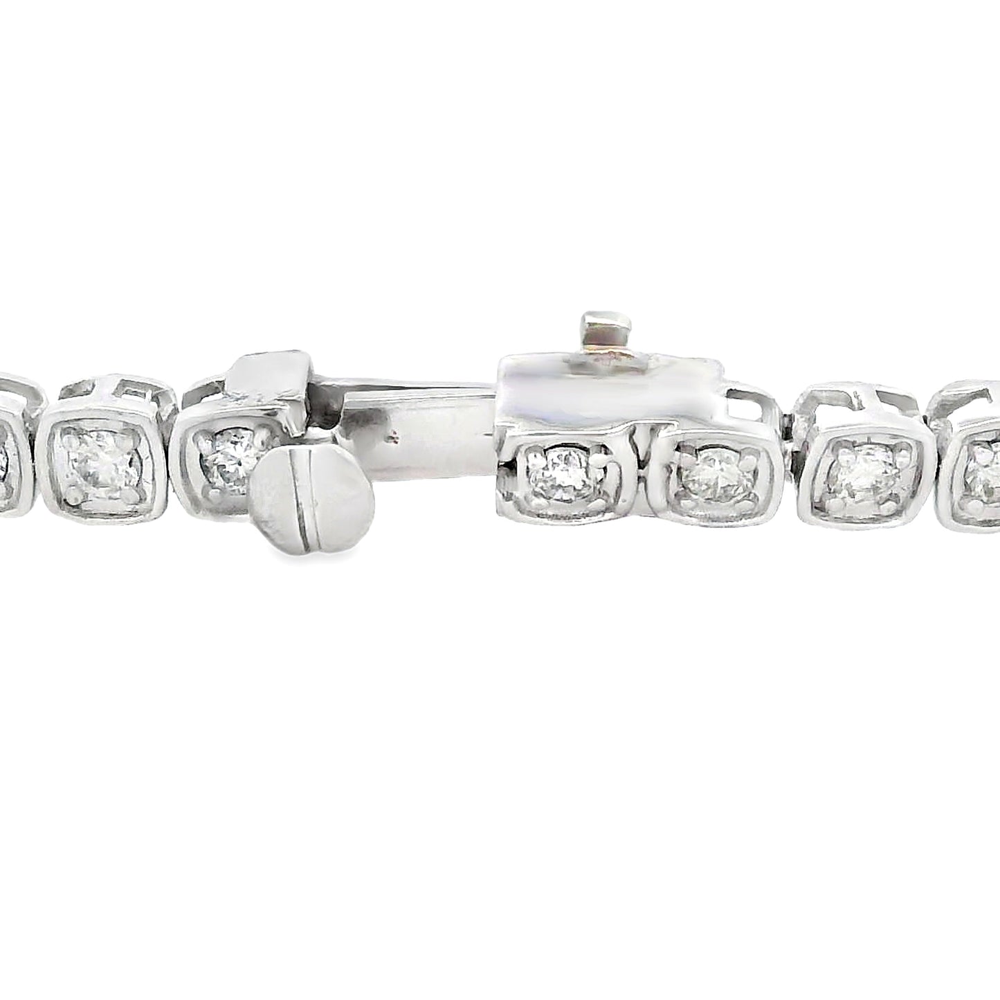 Lab Grown Diamond Tennis Bracelet 10KT White Gold