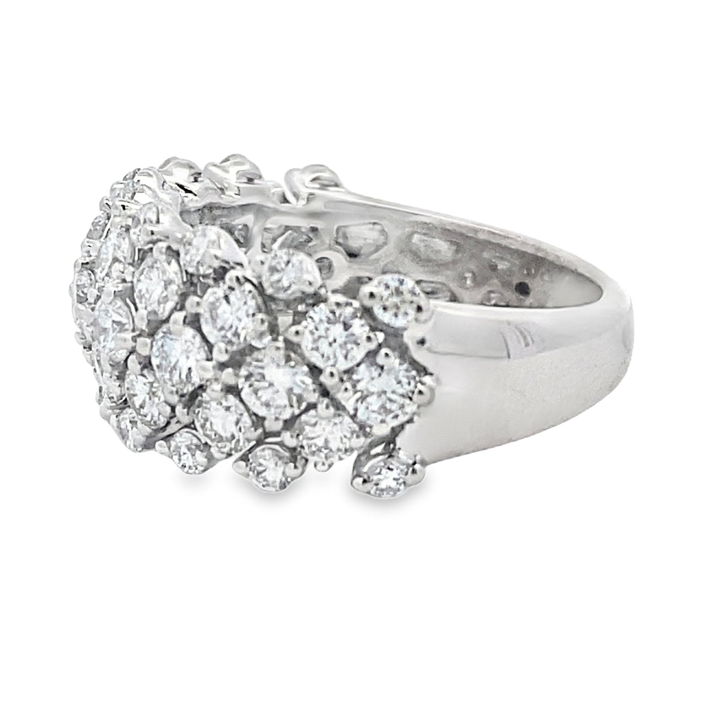 Lab Grown Diamond Fashion band rings 14KT White Gold