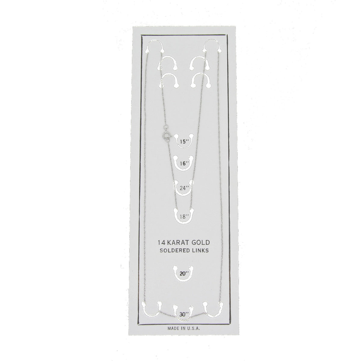 Womens chains 14KT White Gold