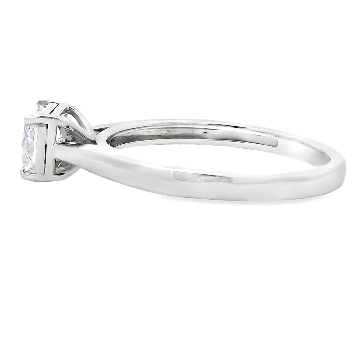 Natural .50ct Lab Grown Diamond 10KT White Gold